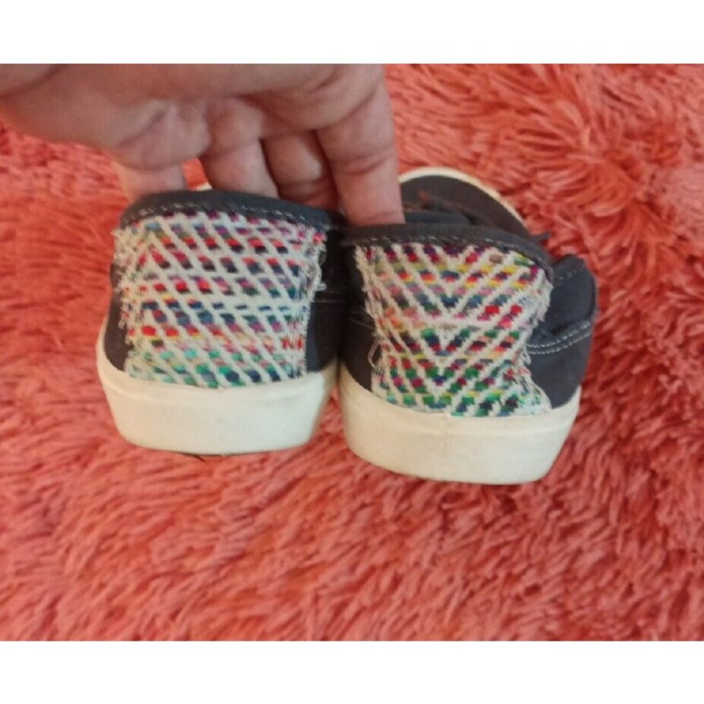 Women's Blowfish Denim Look Distressed Multicolored Back Slip On Shoes Size 7.5 - Picture 5 of 8